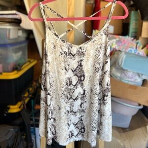 Snake Print Women's Top